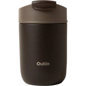 OutIn Термочаша Outin Travel Tumbler, 350 мл, Топло 6ч, Студено 12ч, Неръждаема стомана 316L, Двойни стени, Вакуумна изолация, Тера кафяв (Travel Tumbler - brown)