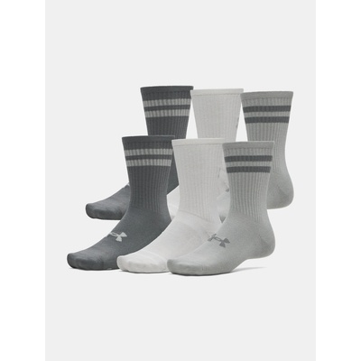Under Armour UA Essential 6pk Crew Šedá
