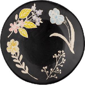Bloomingville Чиния за сервиране Amberly, черна (82072566)
