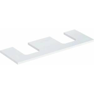Geberit Плот за мивка Geberit One с двоен изрез 135 см, гланцово бяло (505.276.00.1)