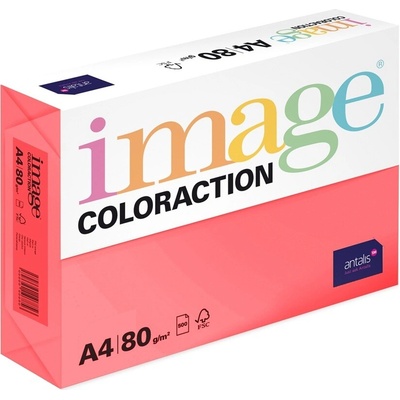 Image Coloraction A4 80 g papír barevný reflexní růžový 500 listů