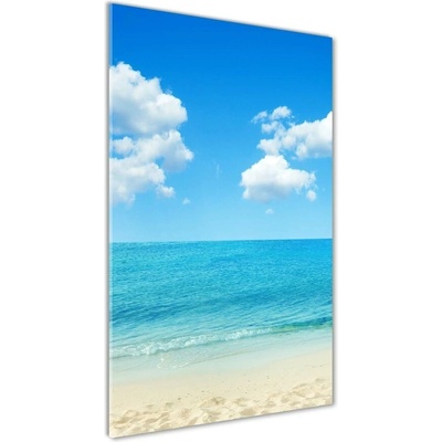 Vertikálny fotoobraz na skle Tropická pláž 50x100 cm