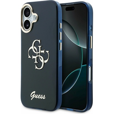 GUESS IML 4G Script Metal Logo Задний Чехол за iPhone 17 Blue Guess | Sin | МЪЖЕ | UNI