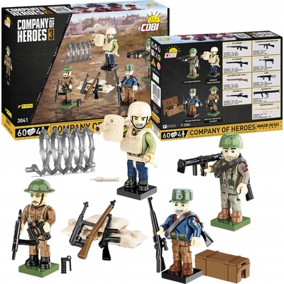 Cobi 3041 Company of Heroes Figurky s doplňky, 60 ks