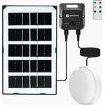 Aigostar - LED соларно таванно осветително тяло със сензор LED/3, 7V 3000 mAh IP65 + дистанционно управление (AI2348)