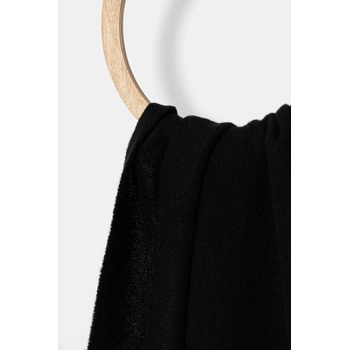 Bally Вълнен шал Bally в черно с изчистен дизайн WSC04W (WSC04W)