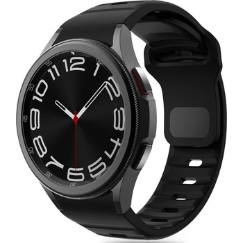 Tech-Protect silicone line samsung galaxy watch 4 / 5 / 5 pro / 6 / 7 / fe black (5906302313600)