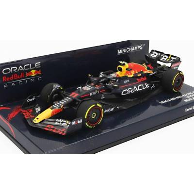MINICHAMPS RED BULL F1 RB18 TEAM ORACLE RED BULL RACING N 11 3rd MEXICO GP 2022 SERGIO PEREZ - MATT BLUE YELLOW RED 1:43