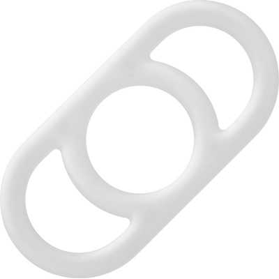 CalExotics Alpha Liquid Silicone Commander Ring White