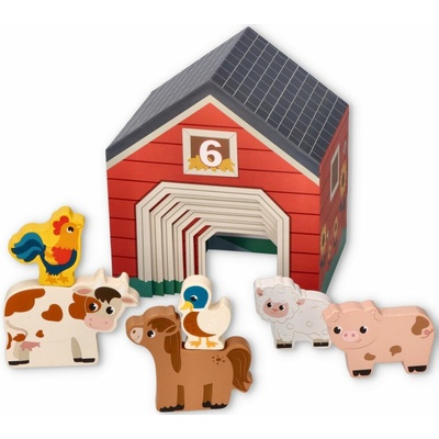 Adam Toys skladacie kocky Farma so zvieratami