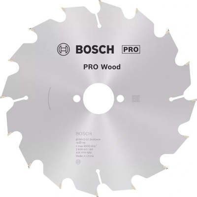 Pilový kotouč na dřevo s vidiovými destičkami BOSCH 190 30 16 Z2,0