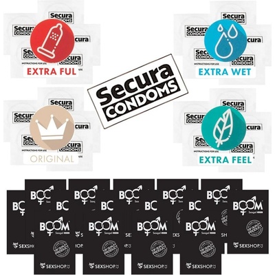 Secura 20 ks a vzorky Sexgel 15 ks