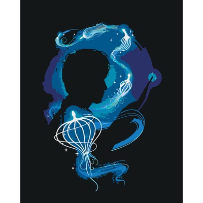 ZUTY Malování podle čísel MLOK SCAMANDER A PARAZITI VODNÍHO DRAKA FANTASTICKÁ ZVÍŘATA Rozměr 40 x 50 cm Rámování vypnuté plátno na rám