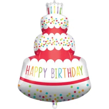 Image 1 of Procos Балон от фолио - Торта за рожден ден 94см