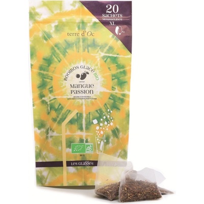 Terre d'Oc Mangue & Passion BIO Rooibos ledový čaj 20 čajových sáčků