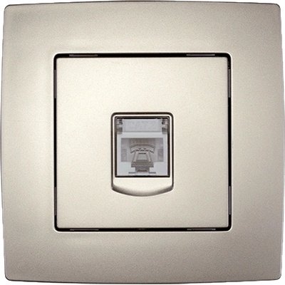 ELMARK City ТЕЛЕФОНЕН КОНТАКТ rj11 ШАМПАНСКО МЕТАЛИК (190262)