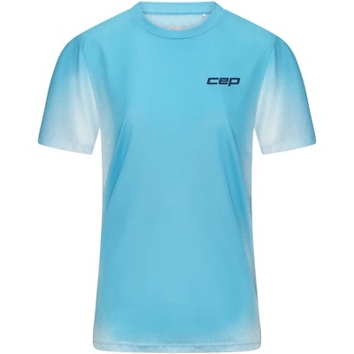 CEP Дамска тениска CEP Women's Run Shirt Short Sleeve Running shirt - Light Blue / Fade (916-3534-0514)