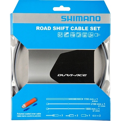 Shimano SP41 polymer bowdeny+lanka šedá set