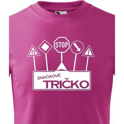 Dětské tričko Značkové tričko Purpurová Canvas Dětské tričko Bezvatriko.cz 1
