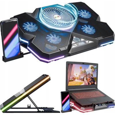 FroggieX NitroCooling Notebook cooler with phone holder (FX-PC-P1-BL)