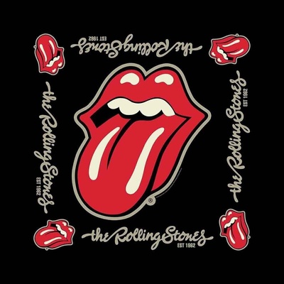 The Rolling Stones Шал Established 1962 Black (B079)