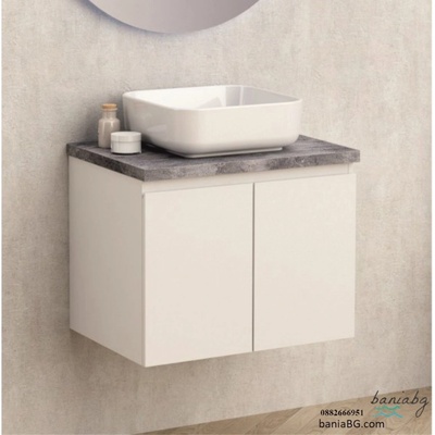 Inter Ceramic Долен конзолен pvc шкаф за баня icp 6045 без плот