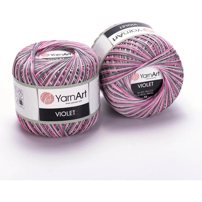 YarnArt Violet melange 504 - růžovo-šedá