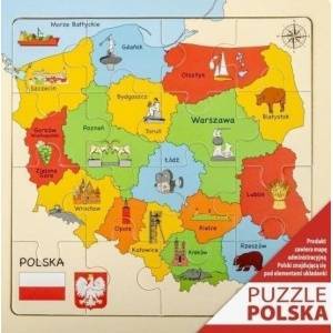 Daffi Wooden Map Puzzle 25x25cm