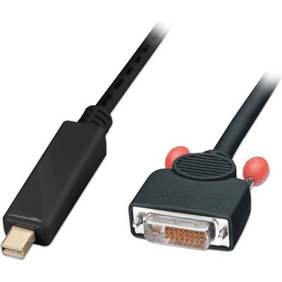 Lindy 3m Mini DisplayPort - DVI-D m/m 3 м Черен (41697)