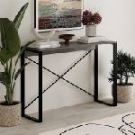 TopMebel Конзола Archie TopMebel от меламин в сиво ретро - черен цвят 110x35x75cm