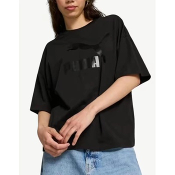 PUMA Classics Logo Oversized Tee Black