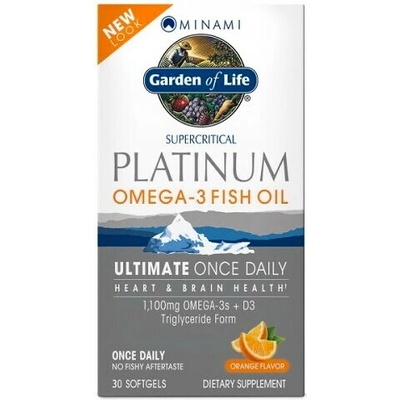 Garden of Life Minami Platinum Omega-3 rybí olej pomaranč 30 kapsúl