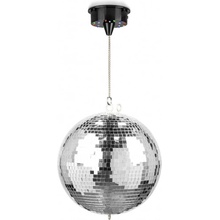 Fuzzix MB30ML Zrcadlová koule 30cm s motorem s LED podsvícením