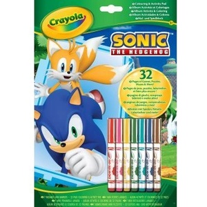 Crayola Crayola: книжка за оцветяване и занимания с таралежа Соник