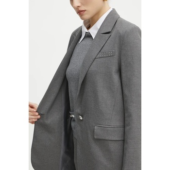 Morgan Сако Morgan VANIS. F в сиво с едно копче с изчистен дизайн VANIS. F (VANIS.F)