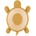 Zopa Silicone Wooden Teether Turtle гризалка 0 m+ Mustard Yellow