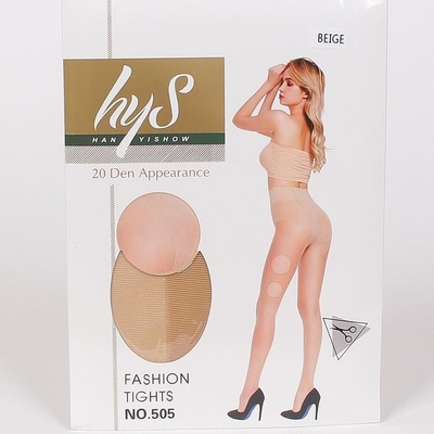 Еластичен некъсащ се чорапогащник в бежово - 20 den