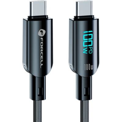 Forcell Кабел Forcell - F-Energy C277, USB-C/USB-C, 100W, 1.2m, черен (5903396395277)