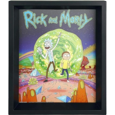 CurePink: | Proměňovací 3D obrázek Rick And Morty: Portál (26 x 20 cm) [EPPL71251]