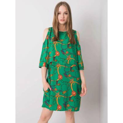 Dámske vzorované šaty CHA-SK-0633.18P green