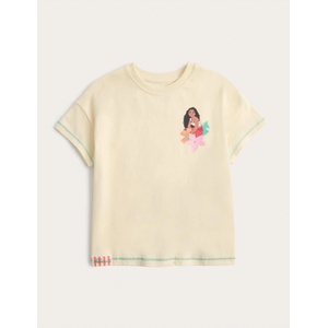 Marks & Spencer Тениска с мотив Moana от чист памук (2-8 години) Marks & Spencer крем Marks & Spencer | Bezhov | Момичешки | 2-3 години