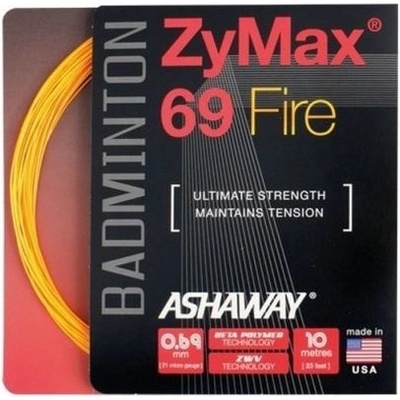 Ashaway Корда за бадминтон Ashaway ZyMax 69 Fire (10 m) - orange