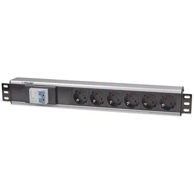Intellinet 6 Plug 1,6 m Switch (711432)