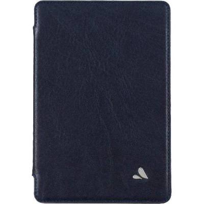 Vaja Nuova Pelle Bridge Argentina Leather Case - луксозен кожен калъф (ръчна изработка) за iPad Mini, iPad mini 2, iPad mini 3 (тъмносин)