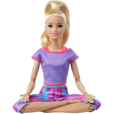 Barbie V pohybu Blondýna ve fialovém