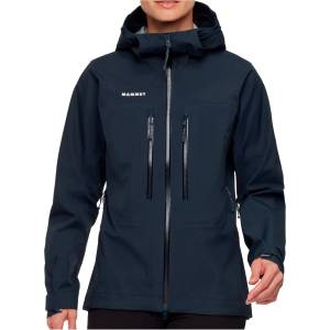 Mammut Дамско водоустойчиво яке Mammut Women's Taiss Hardshell Hooded Jacket Waterproof jacket - Marine - размер XS (102-4976-0211)
