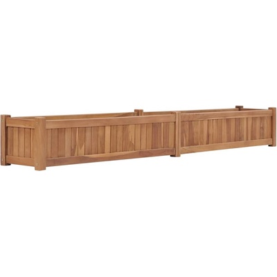 vidaXL Vyvýšený záhon 200 x 30 x 25 cm masivní teakové dřevo