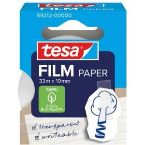 tesa Самозалепваща се лента, с възможност за писане, хартия, 19 mm x 33 m, TESA "Tesafilm", прозрачна 59212-00000-01 (59212-00000-01)