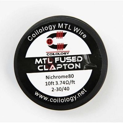 Coilology špirálky MTL Fused Clapton Ni80 odporový drôt 3m