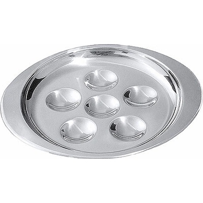 CONTACTO Talíř z nerezové oceli na 12 šneků průměr 180 mm 38/012